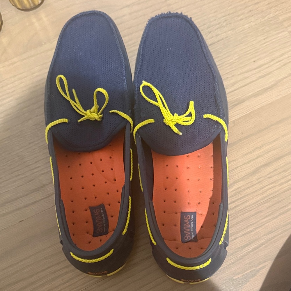 Men Navy Swim Loafers